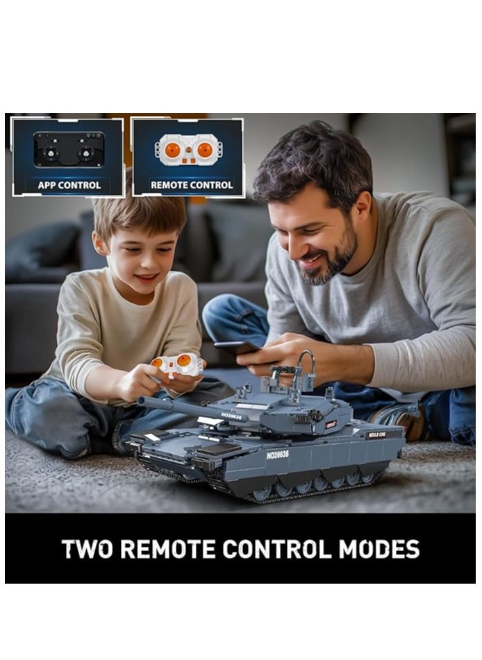 mould king 20036 Tank Building Blocks Model MOC AB-X Remote Controlled Tank, Tank Toy Kit Great for Kids Age 14+ Year Old (1192+ Parts)  - Image 5
