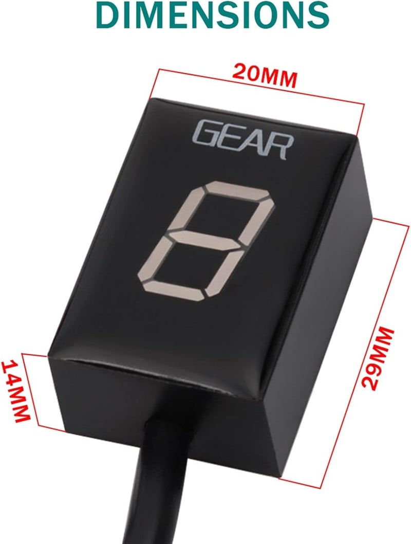 Wivplex Motorcycle Gear Indicator Display Meter - Image 2