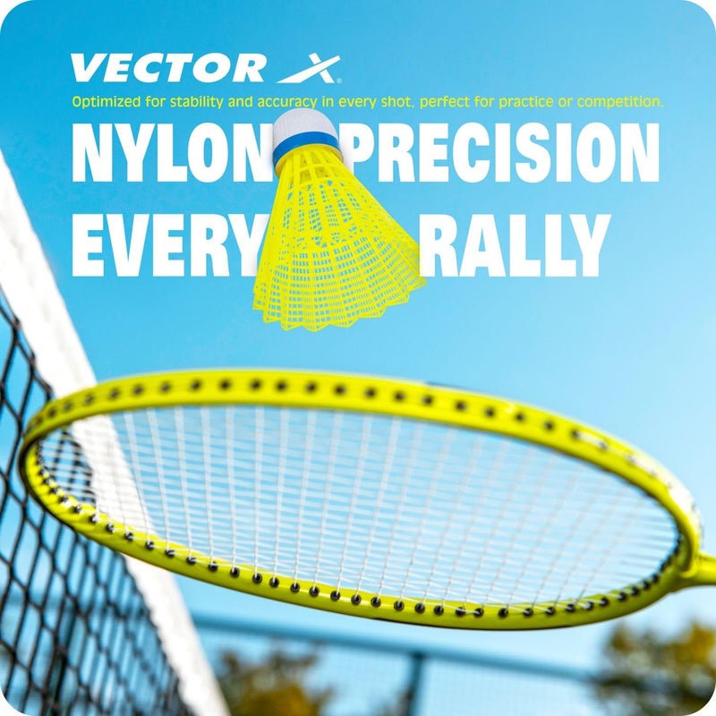 Vector X SC-250 Nylon Shuttle Cock (Pack of 6) - Image 3