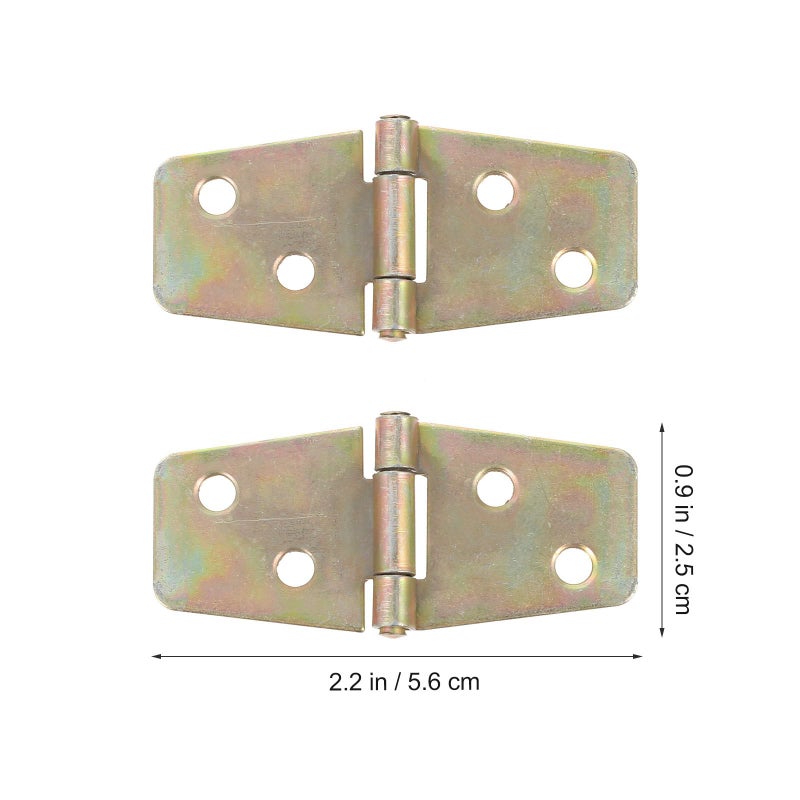 10 Heavy Duty Iron Hinges For Wooden Box Rust Resistant Hardware 2 Inch Black - Image 3