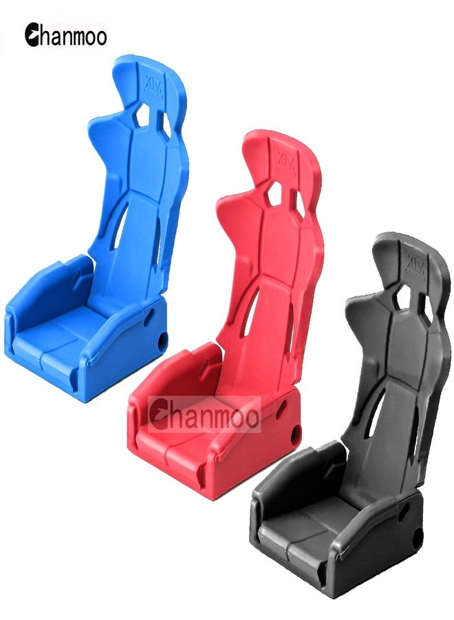 Chanmoo 1/10 RC Crawler Car Toy Seats Simulation Plastic Chair Accessories for 1:10 Scale RC Rock Crawler Buggy Truck Car Traxxas TRX4 Axial SCX10 90046 RC4WD D90 D110 TF2 Tamiya Gen8 2Pcs (Black A) - Image 5
