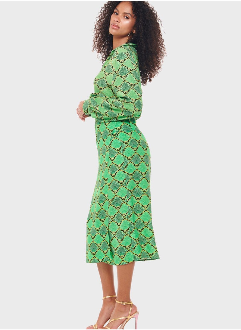 Never fully Dressed - Puff Sleeve Wide Leg Shirt - Image 1