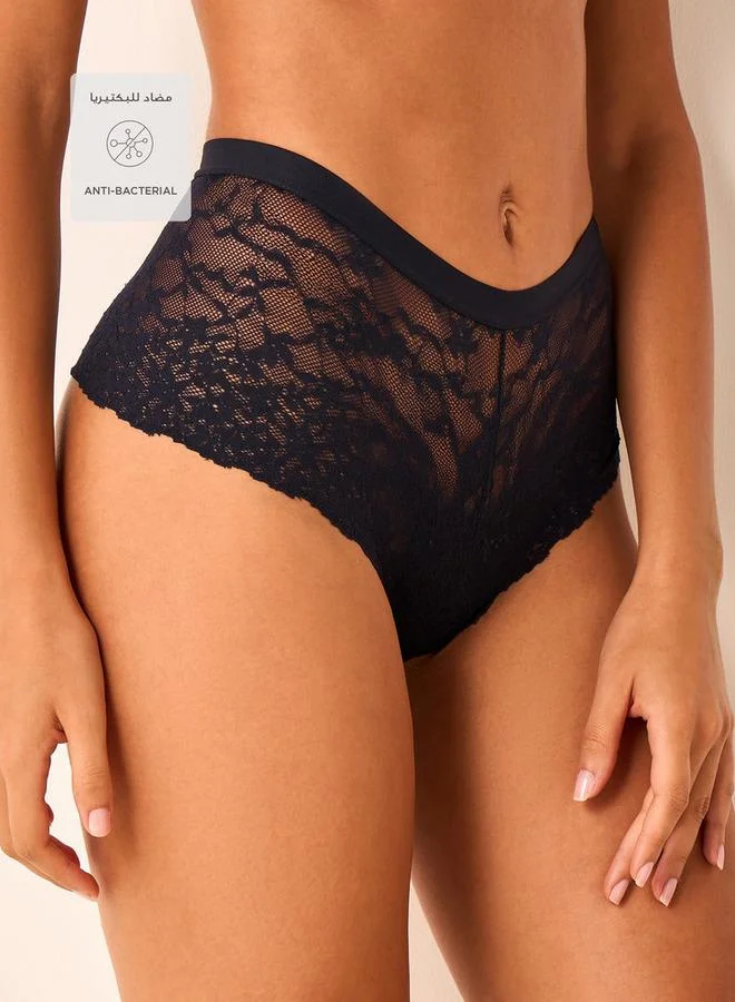 Splash FAV Set of 3 - Full Briefs High Waist Lace Design