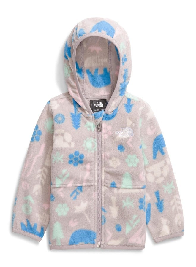 The North Face Baby Glacier Full Zip Hoodie, 12M, Moonstone Grey Multi Pitch Print - Image 1