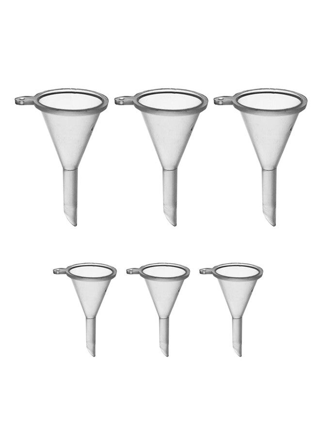 Firefly Fuels Mini Funnel Set - 6-Pack Plastic Small Funnels for Filling Small Bottles, Oil Candles, Glitter, Sand Art, Beads, and Kitchen Use - 2 Sizes Included for Fine Powders, Liquids, and Crafts - Image 1