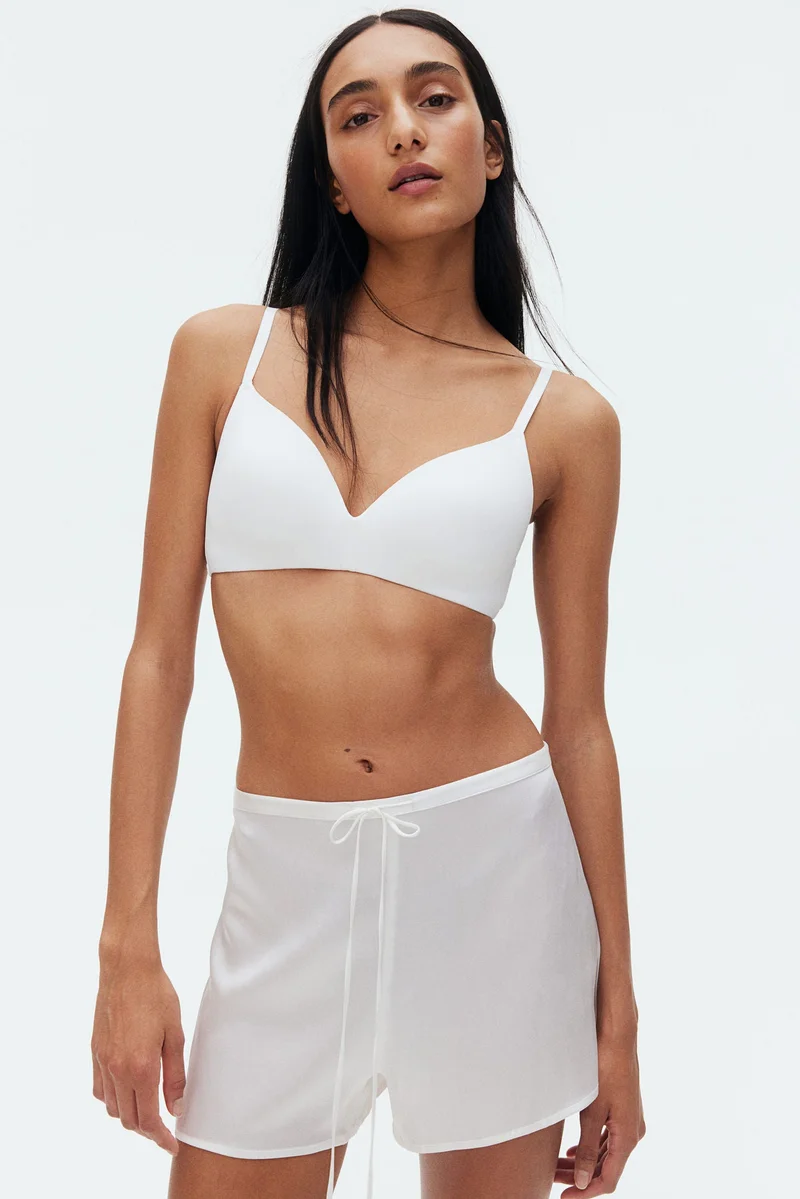 اتش اند ام حمالة صدر بلا أسلاك سفلية من ألياف دقيقة - عبوة من 2