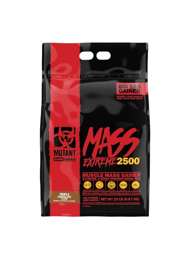 ميوتانت ماس إكستريم 2500 ثلاثي الشوكولاتة 20 رطلاً - Image 2