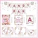 Outus 32 Pcs Christmas Candy Bar Decorations Kit Candy Bar Banner Sweet Candies Peppermint Table Signs Food Labels Tent Cards for Candies Sweet Birthday Baby Shower Wedding Party Decor Supplies - Image 4