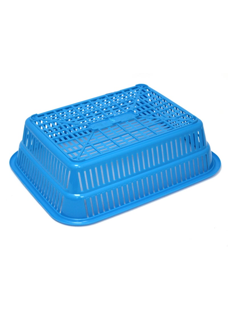 NAKODA Storage Basket Plastic Container with Airflow Design Set Of 1 - Expo 39.3 x 31.5 x 10.7 cm  - Image 4