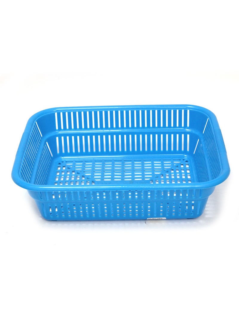 NAKODA Storage Basket Plastic Container with Airflow Design Set Of 1 - Expo 39.3 x 31.5 x 10.7 cm  - Image 2