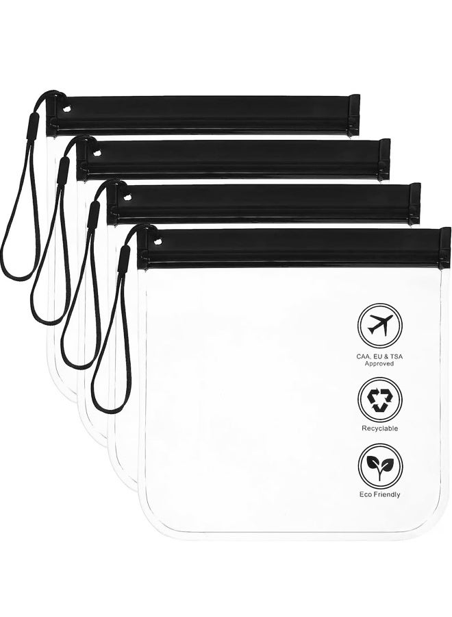 4PCS Clear Travel Toiletry Bag - Leak Hanging Rope Portable Travel Accessories Holiday Essentials Makeup Bags - Image 1