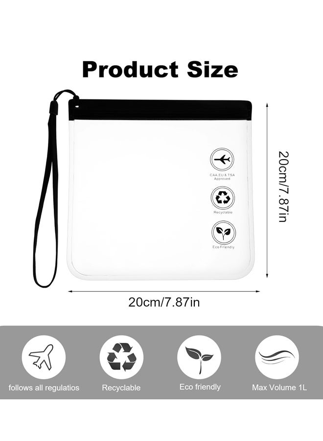 4PCS Clear Travel Toiletry Bag - Leak Hanging Rope Portable Travel Accessories Holiday Essentials Makeup Bags - Image 2