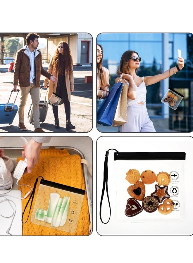 4PCS Clear Travel Toiletry Bag - Leak Hanging Rope Portable Travel Accessories Holiday Essentials Makeup Bags - Image 5