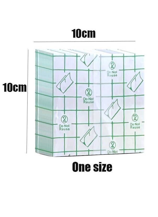 ZVEV - 50PCS Shower Waterproof Patch Tattoo Aftercare Bandage, Transparent Film Dressing,PU Membrane Waterproof Sticker,Second Skin Healing Protective Bandages Stretch Antibacterial Wound Tape - Image 1