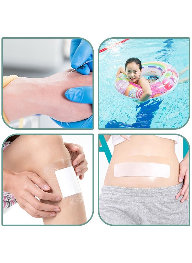 ZVEV - 50PCS Shower Waterproof Patch Tattoo Aftercare Bandage, Transparent Film Dressing,PU Membrane Waterproof Sticker,Second Skin Healing Protective Bandages Stretch Antibacterial Wound Tape - Image 1