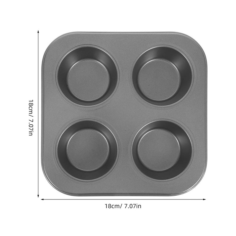 Non Stick Muffin Baking Pan 12 Cup Black High Temperature Resistant Bakeware - Image 3