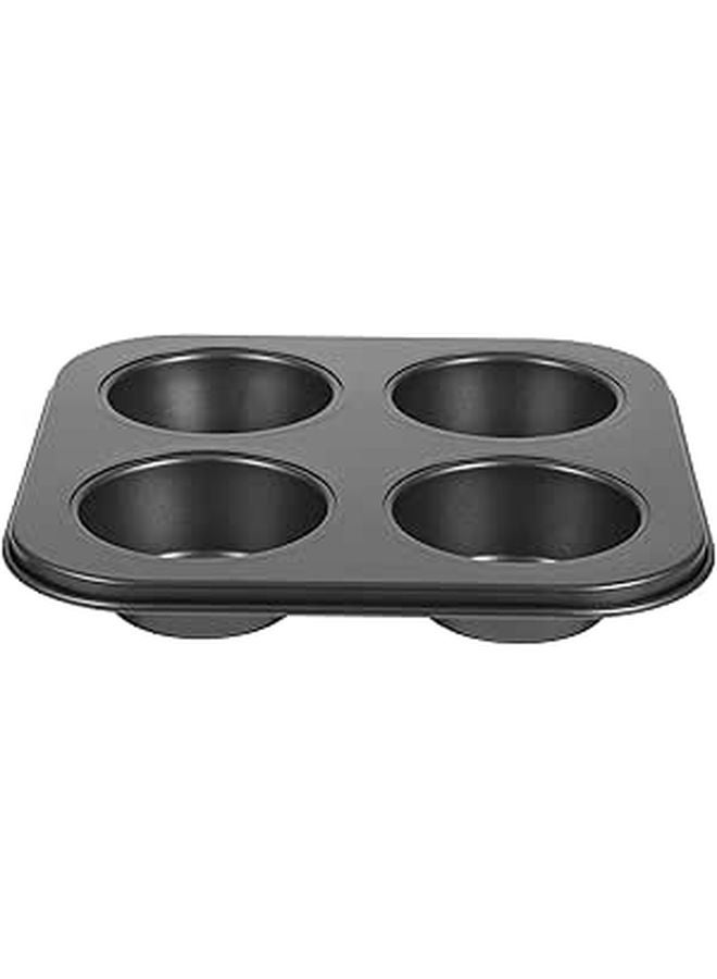 Non Stick Muffin Baking Pan 12 Cup Black High Temperature Resistant Bakeware - Image 1