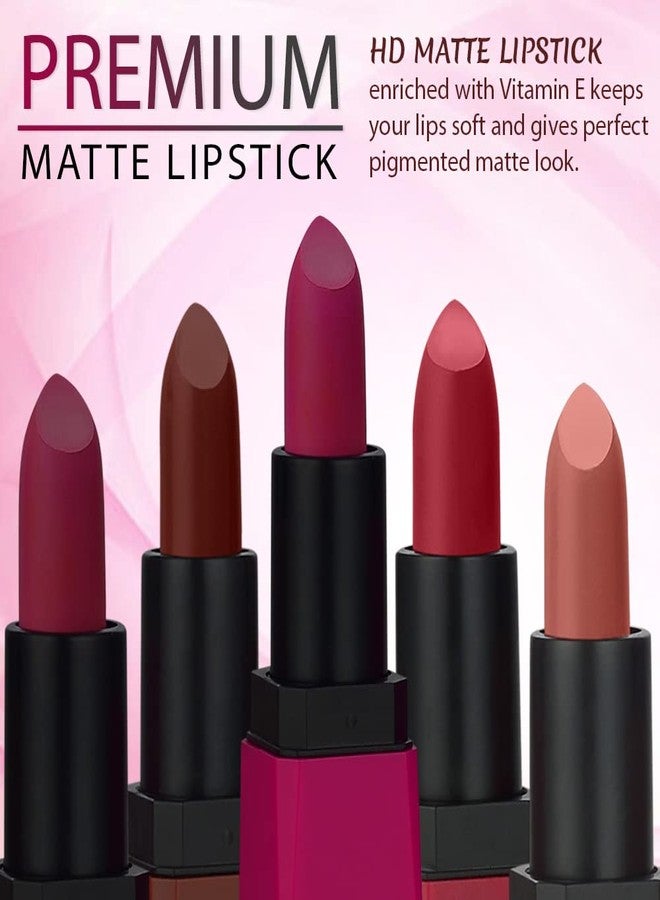 ForSure® HD Matte Lipstick Long hours Stay Smooth Matte Texture 3.5gm (Blast Maroon) - Image 4