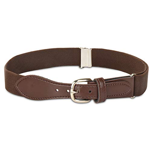 HOLD'EM HOLD’EM Kids Toddler Belt Leather Closure Elastic - Brown - Image 1