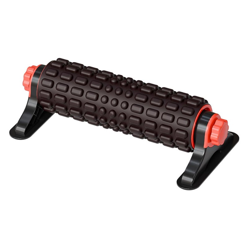Booche XL IT Band Firm Foam Roller with Resistance Holder - 17 inches - Exercise Roller for IT Band Issues, Deep Tissue Muscle Massage, Muscle and Back Roller for Fitness, Gym Equipment (Black) - Image 1