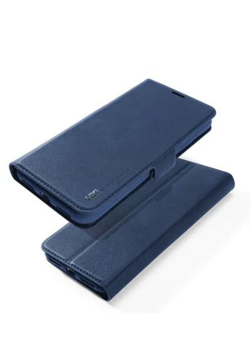 HDD - Smart Phone Leather Flip Cover For iPhone 12 Blue - Image 1
