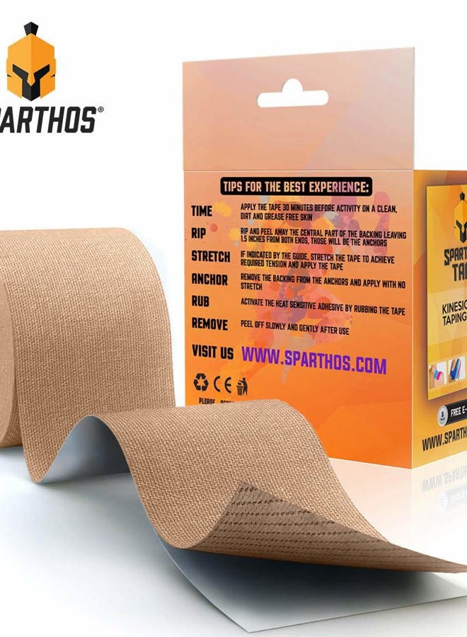Sparthos Spartan Kinesiology Tape for Athletic Sports,2inx16.4ft, Roll - Image 2