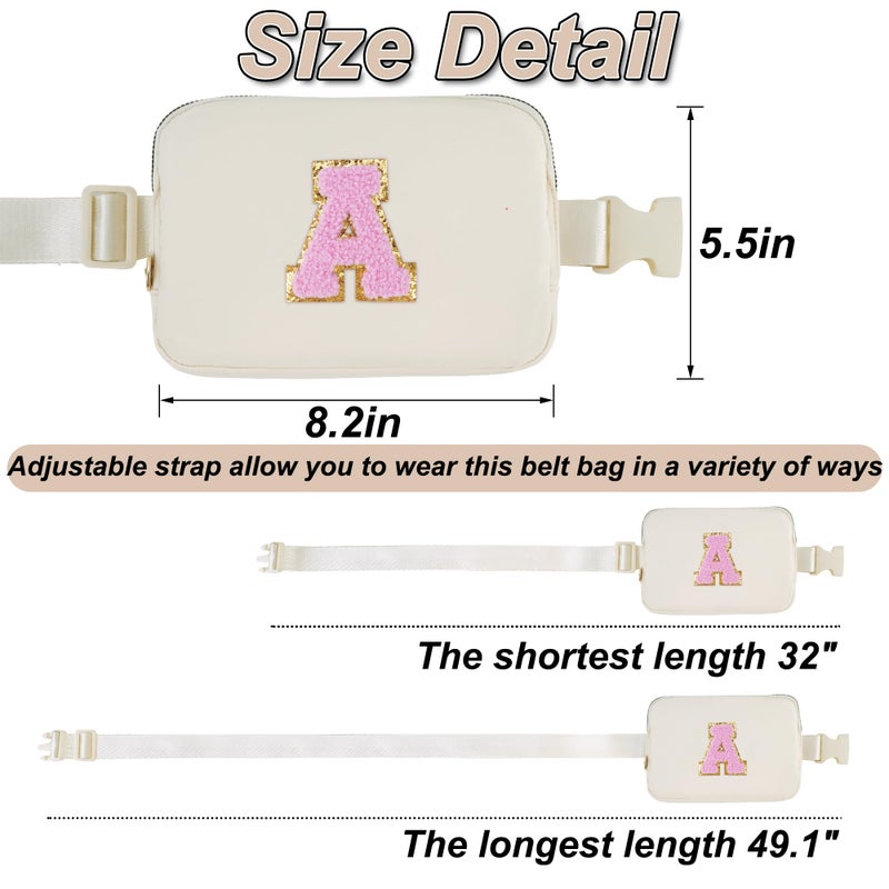 Uygafly Easter Gifts Basket Stuffers for Teen Girls Kids,Birthday Gifts for 4 5 6 7 8 9 10 11 12 13 Year Old Girls,Gift for Daughter,Fanny Pack Crossbody Bag Belt Bag Cute Trendy Stuff | Cream,A - Image 5