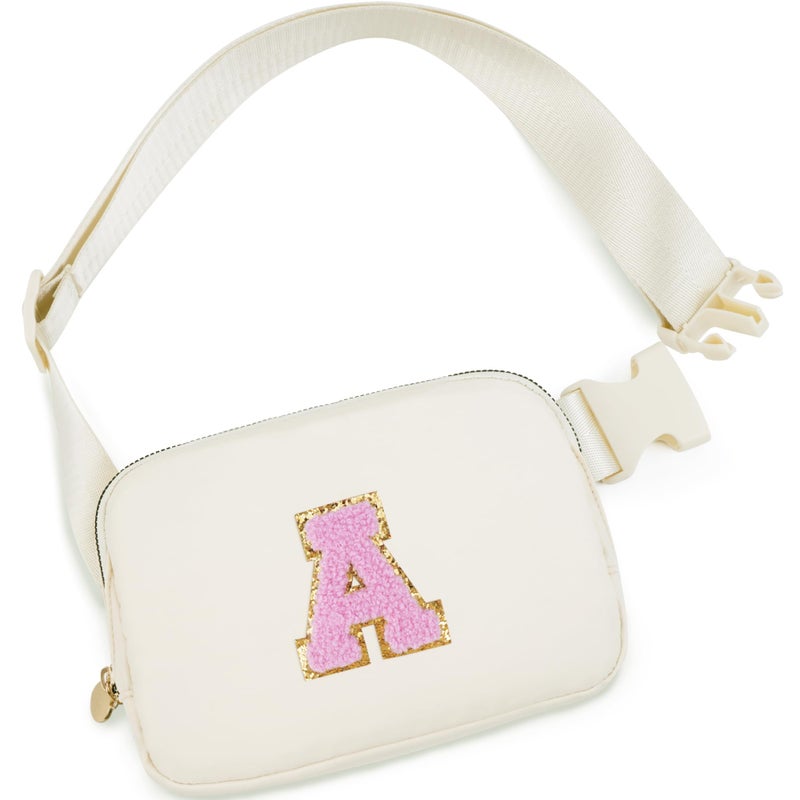 Uygafly Easter Gifts Basket Stuffers for Teen Girls Kids,Birthday Gifts for 4 5 6 7 8 9 10 11 12 13 Year Old Girls,Gift for Daughter,Fanny Pack Crossbody Bag Belt Bag Cute Trendy Stuff | Cream,A - Image 1