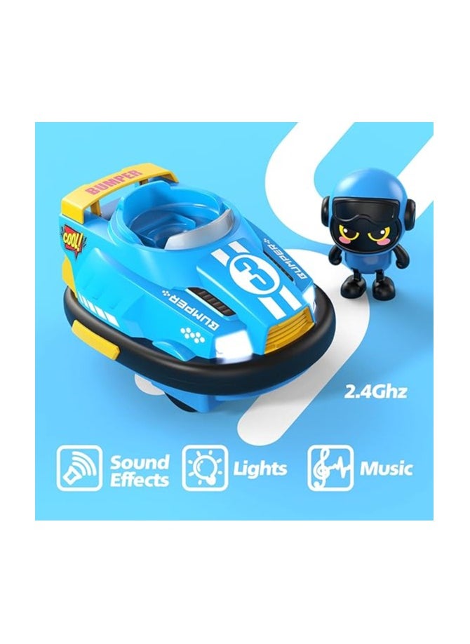 Zoom Plus - Zoom Plus Toddlers Remote Control Bumper Car Set of 2 Players with Led Lights and Music - Image 1
