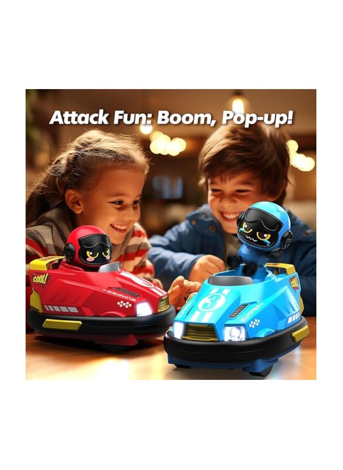 Zoom Plus - Zoom Plus Toddlers Remote Control Bumper Car Set of 2 Players with Led Lights and Music - Image 1