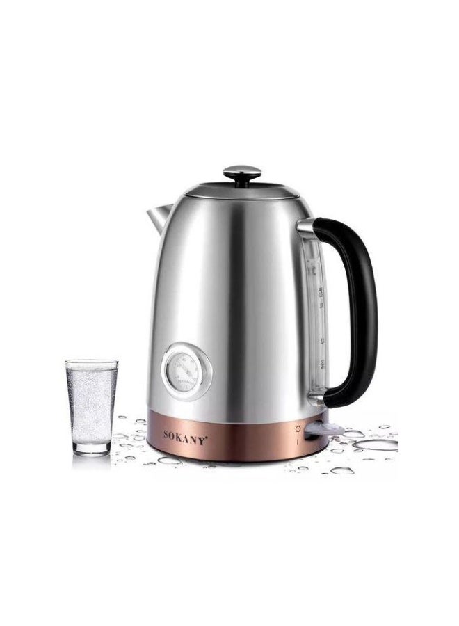 SK-1031 Electric Kettle , 1.7 Liters, 2200 Watts, With Thermometer