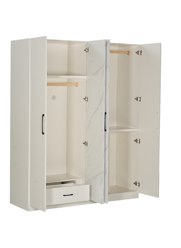 ROYALOAK Royaloak Archer 4 Door Wardrobe | MDF Construction | Elegant Melamine Finish | Modern Design | Durable & Long-lasting | Freestanding Design | Cupboard  - Image 4