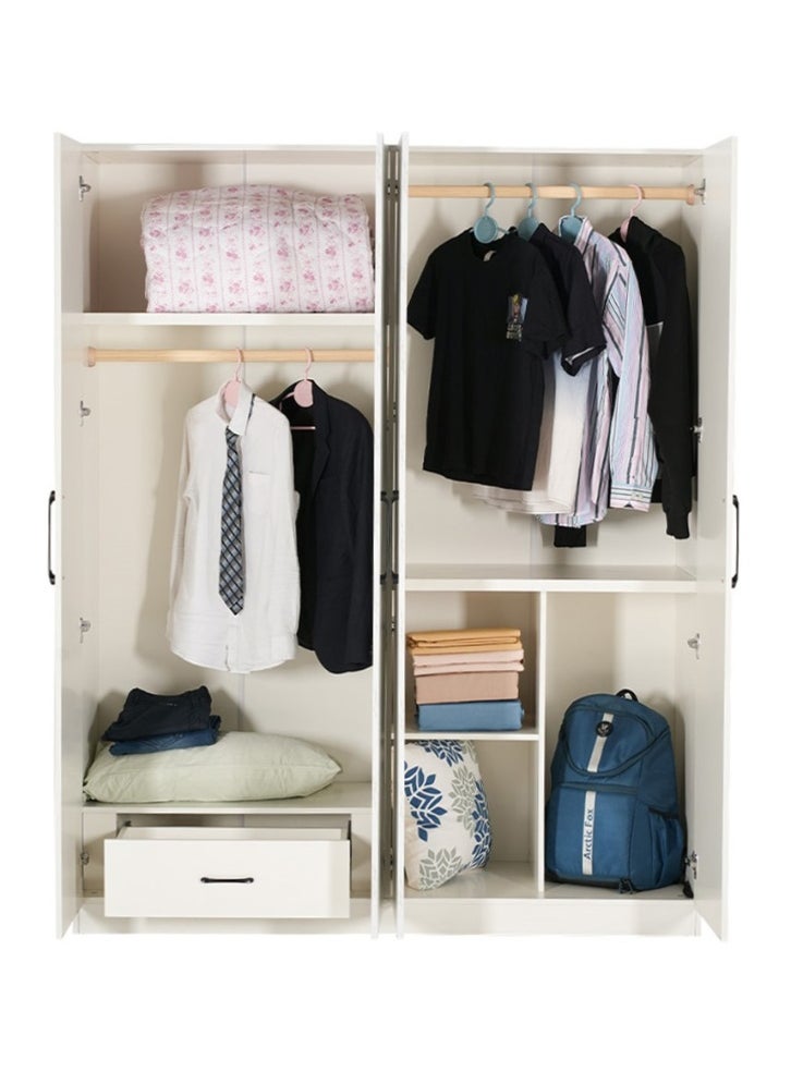 ROYALOAK Royaloak Archer 4 Door Wardrobe | MDF Construction | Elegant Melamine Finish | Modern Design | Durable & Long-lasting | Freestanding Design | Cupboard  - Image 5