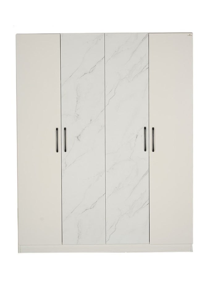 ROYALOAK Royaloak Archer 4 Door Wardrobe | MDF Construction | Elegant Melamine Finish | Modern Design | Durable & Long-lasting | Freestanding Design | Cupboard  - Image 1