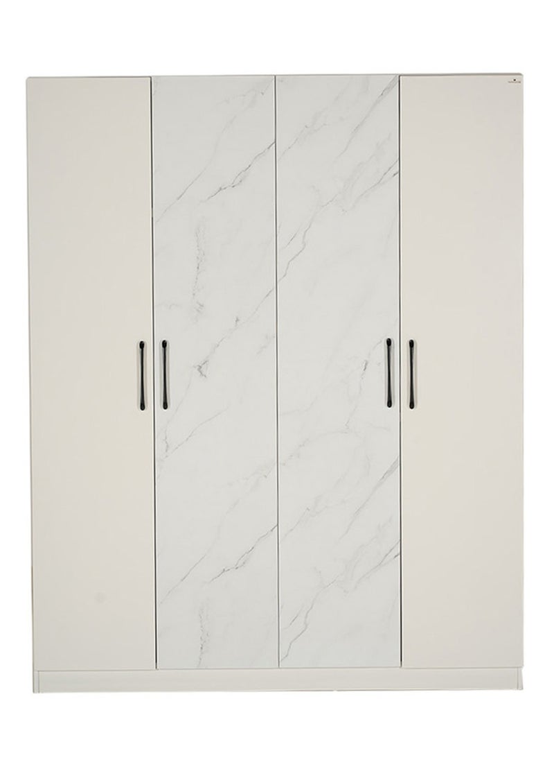 ROYALOAK Royaloak Archer 4 Door Wardrobe | MDF Construction | Elegant Melamine Finish | Modern Design | Durable & Long-lasting | Freestanding Design | Cupboard  - Image 4