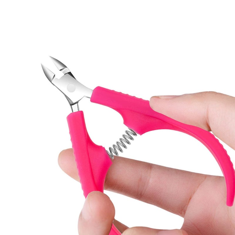 Professional 2Pcs Stainless Steel Cuticle Nippers Portable Dead Skin Remover Manicure Pedicure Cuticle Trimming Tools for Nail Care at Home and Salon - Image 4