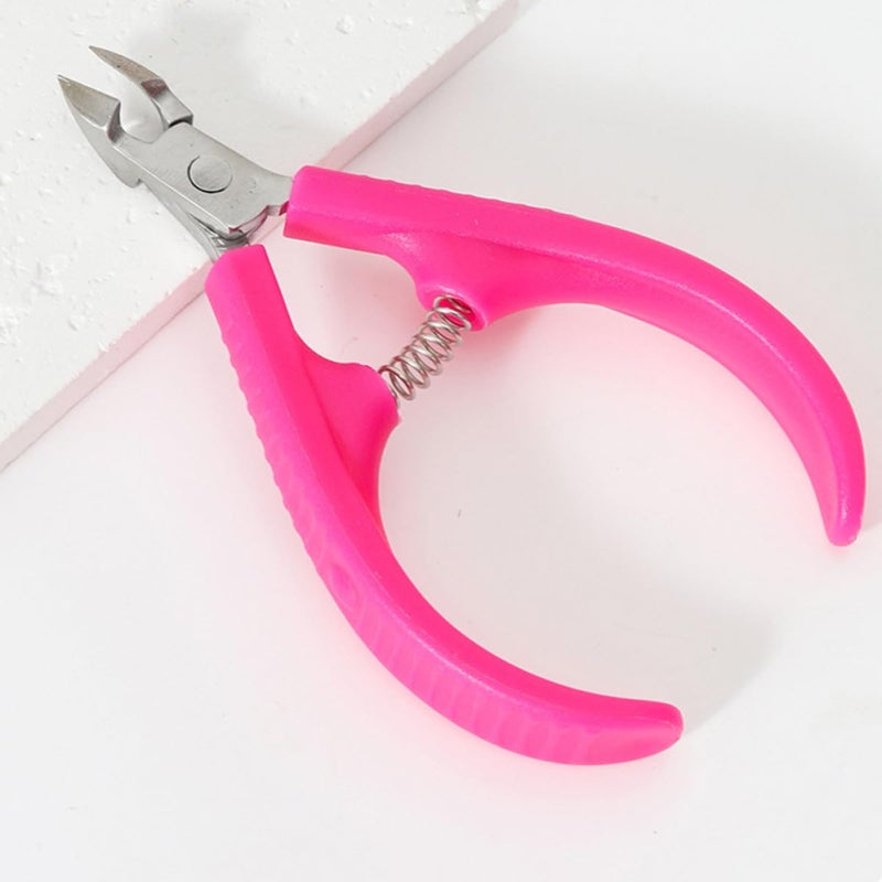 Professional 2Pcs Stainless Steel Cuticle Nippers Portable Dead Skin Remover Manicure Pedicure Cuticle Trimming Tools for Nail Care at Home and Salon - Image 3
