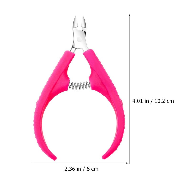 Professional 2Pcs Stainless Steel Cuticle Nippers Portable Dead Skin Remover Manicure Pedicure Cuticle Trimming Tools for Nail Care at Home and Salon - Image 2