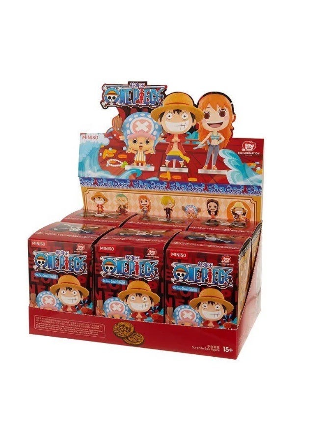 MINISO x One Piece Classic Characters Collection Collectible Figure Blind Box, Full Display Set of 6 Sealed Mystery Boxes, Character Collectible for Display and Gifting - Image 4