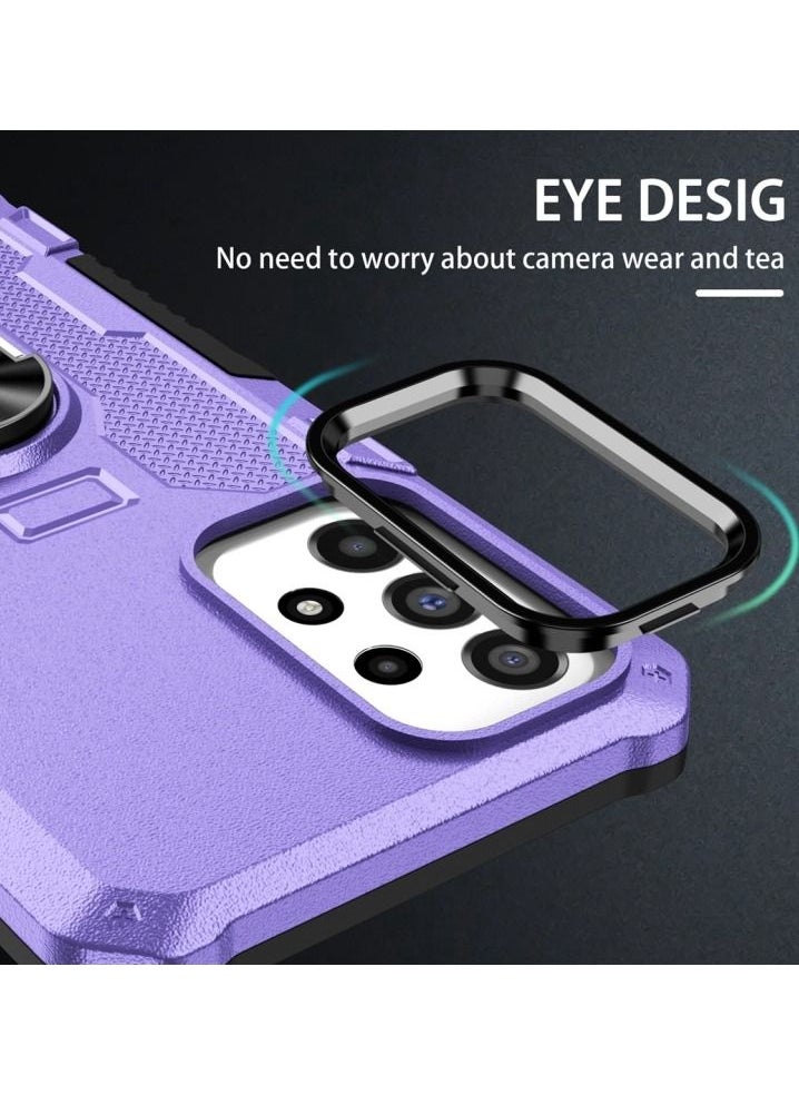 erorex Phone Case for Xiaomi Redmi Note 12 Pro 5G Ring Holder Purple  - Image 4