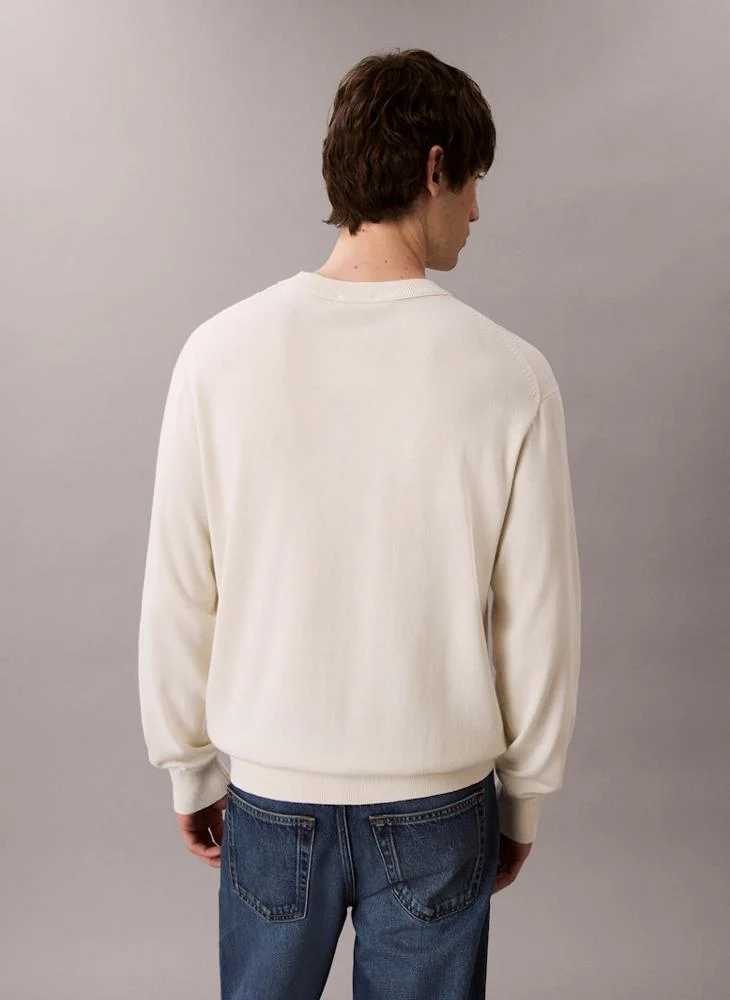 Calvin Klein Jeans Relaxed Cotton Monogram Jumper