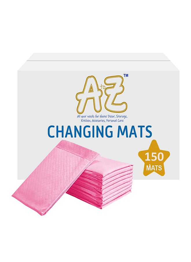 A TO Z Pack Of 150 Disposable Changing Mats Large - Pink  - Image 1