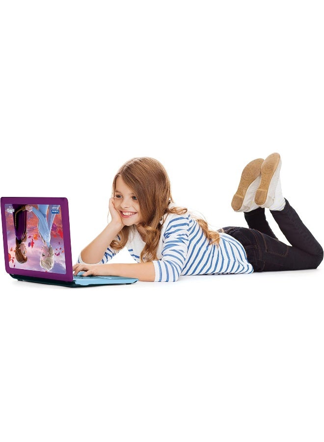 Lexibook Disney Frozen Educational Bilingual Laptop for Kids – Arabic & English Learning Toy with 124 Activities, Elsa & Anna Theme Kids Computer for Learning, Games & Music, Blue/Purple - Image 5