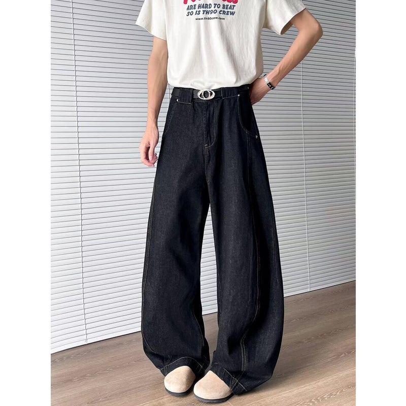 Unisex Classic Denim Jeans Loose Fit Daily Outdoor Wear - Image 5
