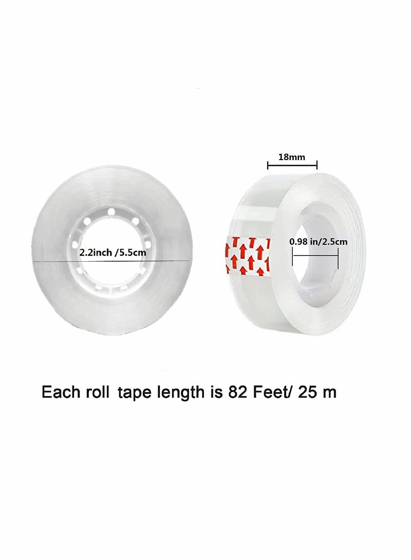 15 Rolls of Clear Transparent Adhesive Tape 098 Inch Core Perfect for Office Home and School Use - Image 5