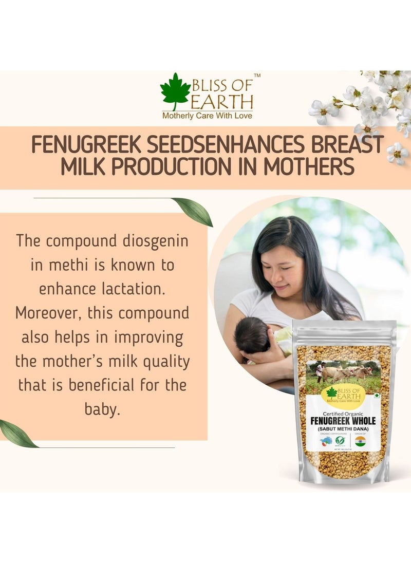 BLISS OF EARTH - 1kg Fenugreek Seeds Sabut Methi Dana Spices & Masala Boosting Metabolism & Immunity Weight Loss Healthy Cooking - Image 1