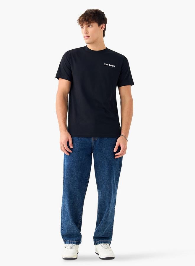 لي كوبر تيشيرت بياقة ضيقة وطبعات جرافيك وأكمام قصيرة من لي كوبر - Image 2