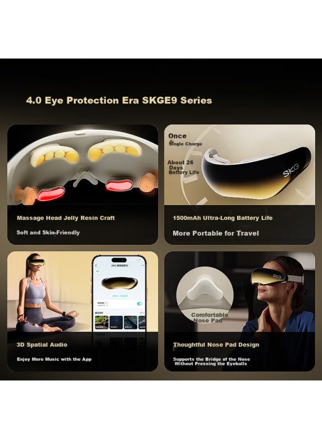 Skg Eye Massager E9 Eye Care Device Hot Compress For Eye Fatigue Relief Dark Circle Remover Eye Beauty Instrument Sleep Eye Mask Massager Premium Birthday Gift For Boyfriend Girlfriend Parents - Image 5