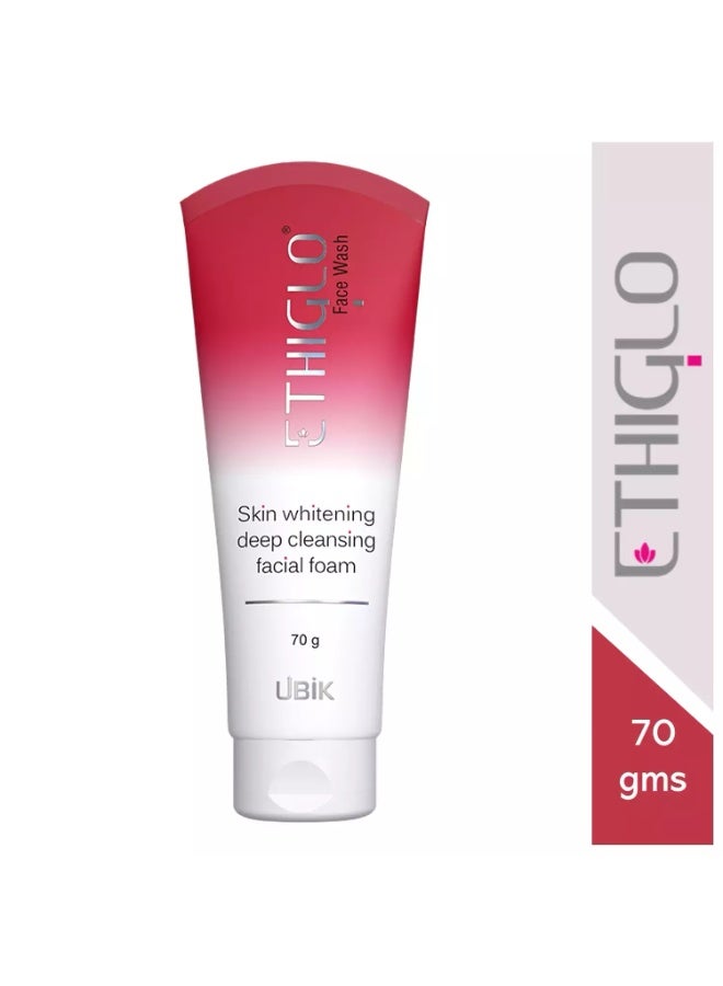 Ethiglo facewash 70gm | Skin whitening deep cleansing facial foam | Pack of 2 - Image 3