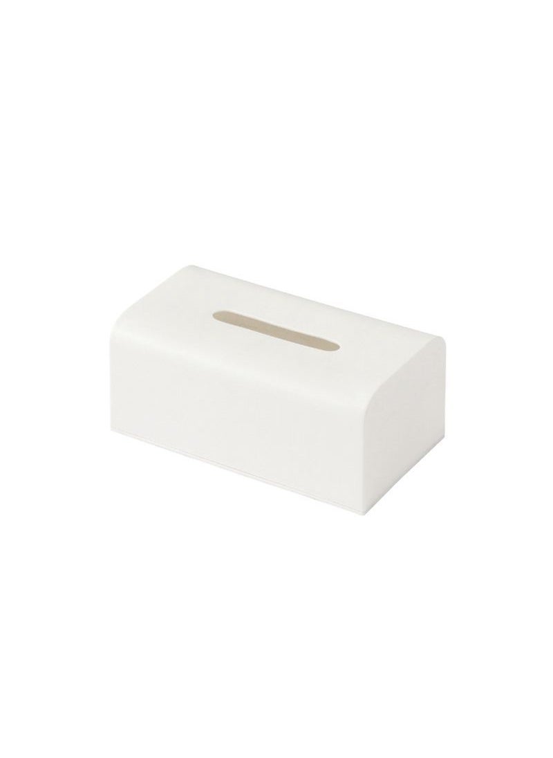 Generic Minimalist Tissue Box Desk Organizer White 
